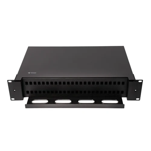 Кросс оптический 19" (ШКОС) на 48 порта SC/LC, выдвижной, 2U, черный